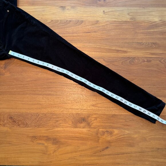 AG‎ Adriano Goldschmied The Legging Super Skinny Pants Black Courdoroy Size 26R - Picture 5 of 8